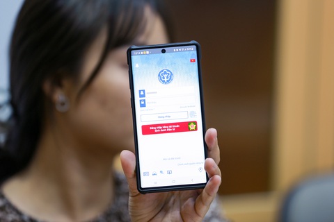 Ứng dụng VssID tích hợp VneID của Bộ Công an - Ảnh: NAM TRẦN Ứng dụng VssID tích hợp VNeID của Bộ Công an - Ảnh: NAM TRẦN