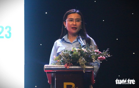 Bí thư Ban Chấp hành Trung ương Đoàn, Chủ tịch Hội đồng Đội Trung ương Nguyễn Phạm Duy Trang phát biếu tại hội nghị - Ảnh: NGUYỄN HOÀNG Bí thư Trung ương Đoàn, Chủ tịch Hội đồng Đội trung ương Nguyễn Phạm Duy Trang phát biếu tại hội nghị - Ảnh: NGUYỄN HOÀNG
