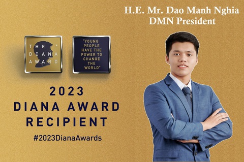 Chàng trai Quảng Trị nhận giải thưởng mang tên cố Công nương Diana- Ảnh 1. Ảnh của Đào Mạnh Nghĩa được ban tổ chức giải thưởng Công nương Diana Award đăng trên trang chính thức - Ảnh: DIANA AWARD