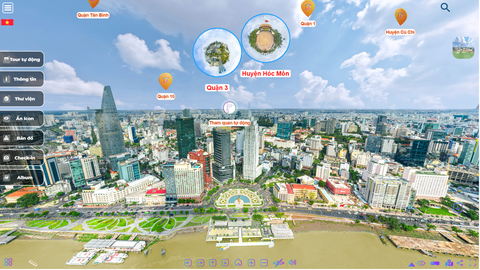Mở Map 3D/360 tìm điểm vui chơi, gọi Tổng đài 1022 gợi ý món ăn ngon- Ảnh 1. Ứng dụng Map 3D/360 giúp du khách dễ dàng tìm hiểu, khám phá du lịch TP.HCM