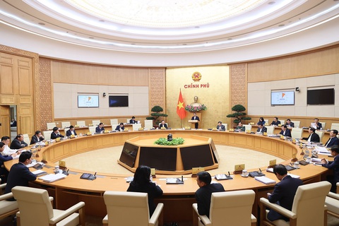 10 dấu ấn nổi bật trong phát triển kinh tế - xã hội năm 2023- Ảnh 7. Thủ tướng Phạm Minh Chính chủ trì Phiên họp chuyên đề về xây dựng pháp luật tháng 12-2023 - Ảnh: VGP/Nhật Bắc