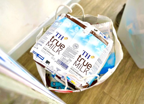 TH True MILK: Thu gom vỏ hộp - lan tỏa sống xanh- Ảnh 3. Các cửa hàng TH true mart tham gia chương trình đã có những ngày