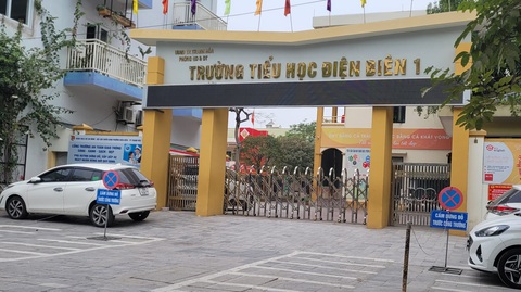 Vụ học sinh nghi bị ngộ độc: Thức ăn không có hóa chất, vi khuẩn- Ảnh 1. Trường tiểu học Điện Biên 1, TP Thanh Hóa - nơi xảy ra vụ việc - Ảnh: HÀ ĐỒNG