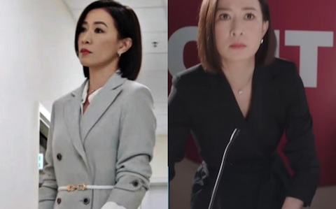 Chiếc áo khoác dài hai dây màu xám của MaxMara (trái) giá khoảng 4.000 HKD (hơn 12 triệu), còn bộ áo liền quần của thương hiệu Boraaksu với giá khoảng 3.000 HKD (hơn 9 triệu) Chiếc áo khoác dài hai dây màu xám của MaxMara (trái) giá khoảng 4.000 HKD (hơn 12 triệu đồng), còn bộ áo liền quần của thương hiệu Boraaksu với giá khoảng 3.000 HKD (hơn 9 triệu đồng)