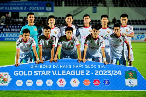 CLB Đồng Nai thanh lý 4 cầu thủ có biểu hiện thi đấu bất thường- Ảnh 1. Đội hình xuất phát của CLB Đồng Nai trong trận thua đậm Bà Rịa - Vũng Tàu 0-4 ở vòng 4 Giải hạng nhất 2023-2024 - Ảnh: VPF