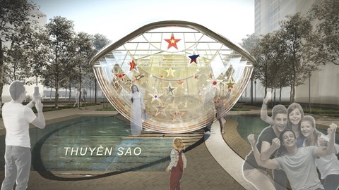 Biểu tượng hữu nghị TP.HCM: Thuyền sao- Ảnh 1. Biểu tượng hữu nghị TP.HCM: Thuyền sao- Ảnh 1.