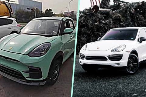 Bỏ 79 triệu mua xe Porsche giá hời, hóa ra hàng 'pha ke' đỉnh cao- Ảnh 1. Dù không thể rập khuôn chính xác 100%, chiếc Porsche nhái (trái) vẫn đủ giống để qua mặt những người không rành về xe cộ - Ảnh: SCMP