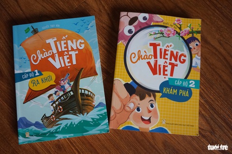 Bộ sách Chào tiếng Việt của Nguyễn Thụy Anh - Ảnh: T.ĐIỂU Bộ sách Chào tiếng Việt của Nguyễn Thụy Anh - Ảnh: T.ĐIỂU