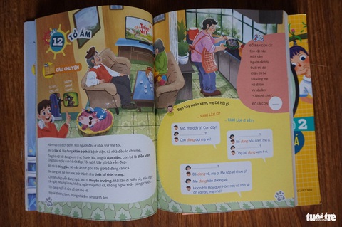 Một bài học tiếng Việt ấm áp tình gia đình trong bộ sách Chào tiếng Việt - Ảnh: T.ĐIỂU Một bài học tiếng Việt ấm áp tình gia đình trong bộ sách Chào tiếng Việt - Ảnh: T.ĐIỂU