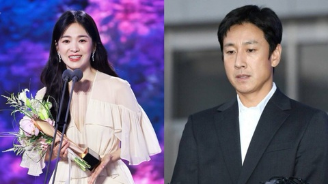 Song Hye Kyo (trái) và nam diễn viên Lee Sun Kyun Song Hye Kyo (trái) và nam diễn viên Lee Sun Kyun