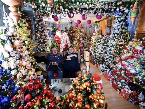 Ngôi nhà được trang trí 555 cây thông Noel của vợ chồng người Đức- Ảnh 4. Đố bạn tôi đang ở đâu?