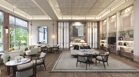 Grand Marina, Saigon cất nóc tòa căn hộ hàng hiệu thứ 2- Ảnh 4. Thư viện tại tòa Sea - Ảnh: Masterise Homes