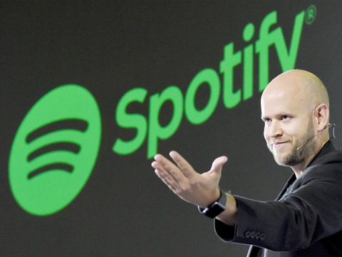 Ông Daniel Ek, giám đốc điều hành của Sotify, nhấn mạnh “tinh gọn là điều cần thiết” - Ảnh: AFP Ông Daniel Ek, giám đốc điều hành của Sotify, nhấn mạnh “tinh gọn là điều cần thiết” - Ảnh: AFP