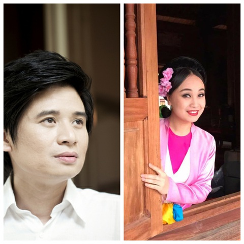 Vợ chồng ca sĩ Tấn Minh - diễn viên Thu Huyền cùng được phong tặng danh hiệu NSND lần này - Ảnh Tư liệu Vợ chồng ca sĩ Tấn Minh - diễn viên Thu Huyền cùng được phong tặng danh hiệu NSND lần này - Ảnh tư liệu