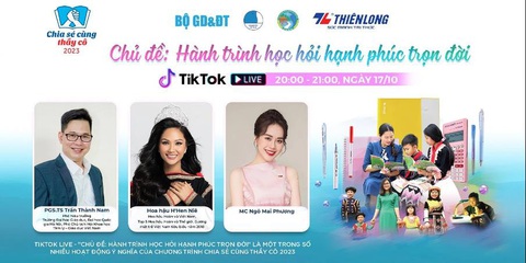 Chương trình ‘Chia sẻ cùng thầy cô’ lan tỏa thông điệp ‘dạy - học hạnh phúc’- Ảnh 3. Chương trình ‘Chia sẻ cùng thầy cô’ lan tỏa thông điệp ‘dạy - học hạnh phúc’- Ảnh 3.
