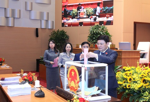 Giám đốc Sở Văn hóa - Thể thao Hà Nội có số phiếu 'tín nhiệm cao' thấp nhất- Ảnh 1. HĐND TP Hà Nội tiến hành lấy phiếu tín nhiệm các chức danh theo quy định trong sáng 6-12 - Ảnh: QUANG VIỄN