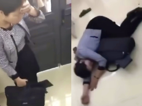 Công đoàn Giáo dục Việt Nam yêu cầu bảo vệ nhà giáo sau vụ học sinh ném dép- Ảnh 1. Cô giáo bị nhóm học sinh chửi bới, ném dép vào đầu - Ảnh cắt từ clip