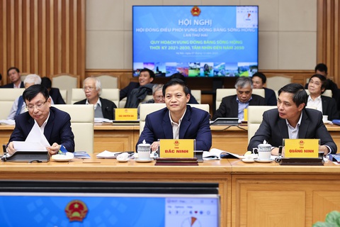 Thủ tướng: Nghiên cứu xây thêm sân bay quốc tế phía nam Đồng bằng sông Hồng- Ảnh 1. Hội nghị lần thứ hai với chủ đề về quy hoạch vùng Đồng bằng sông Hồng - Ảnh: VGP