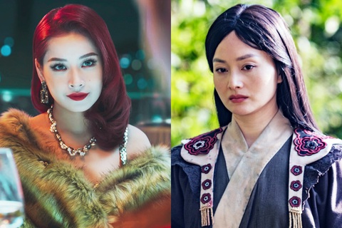 Phim Việt cuối năm áp lực doanh thu sau Đất rừng phương Nam, Chiếm đoạt- Ảnh 1. Chi Pu trong phim Người mặt trời và Lan Phương trong phim Kẻ ăn hồn - Ảnh: ĐPCC