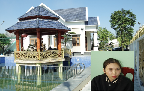 Vẽ dự án ma, 'nữ quái' giả giọng nhiều miền, lừa đảo lấy tiền xây biệt thự- Ảnh 2. Nhà của Phạm Thị Nhường - Ảnh: Công an tỉnh Hà Nam