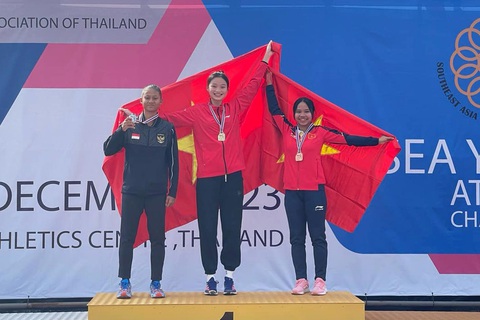 Các tuyển thủ trẻ điền kinh Việt Nam vượt trội ở các nội dung 400m nữ, 3.000m nữ, 3.000m nam khi giành huy chương vàng và bạc - Ảnh: Trung Tâm Huấn Luyện Và Thi Đấu Thể Dục Thể Thao Đồng Nai Các tuyển thủ trẻ điền kinh Việt Nam vượt trội ở các nội dung 400m nữ, 3.000m nữ, 3.000m nam khi giành huy chương vàng và bạc - Ảnh: Trung Tâm Huấn Luyện Và Thi Đấu Thể Dục Thể Thao Đồng Nai