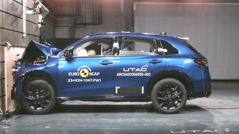 Euro NCAP thử đồng loạt 6 xe: VinFast VF 8 xếp ngang Hyundai Kona, Honda ZR-V- Ảnh 2. Honda ZR-V chỉ cách thang điểm 5 sao vài phần trăm - Ảnh: Euro NCAP