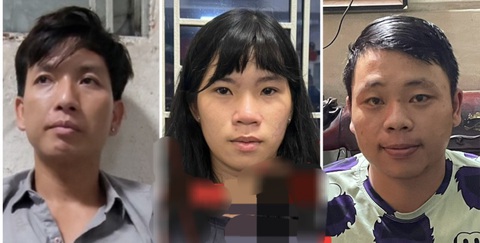 Khởi tố nhóm gây ra 3 vụ cướp giật và 4 vụ trộm xe trong 2 tuần- Ảnh 1. Từ trái qua: Đặng Tuấn Linh, Nguyễn Ngọc Hợp và Trần Cường - Ảnh: Công an cung cấp
