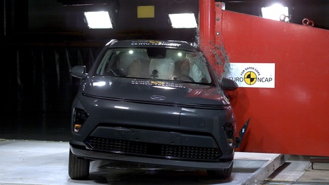 Euro NCAP thử đồng loạt 6 xe: VinFast VF 8 xếp ngang Hyundai Kona, Honda ZR-V- Ảnh 3. Hyundai Kona bị Euro NCAP thẳng thắn khẳng định là may mắn thoát khỏi điểm 3 sao - Ảnh: Euro NCAP