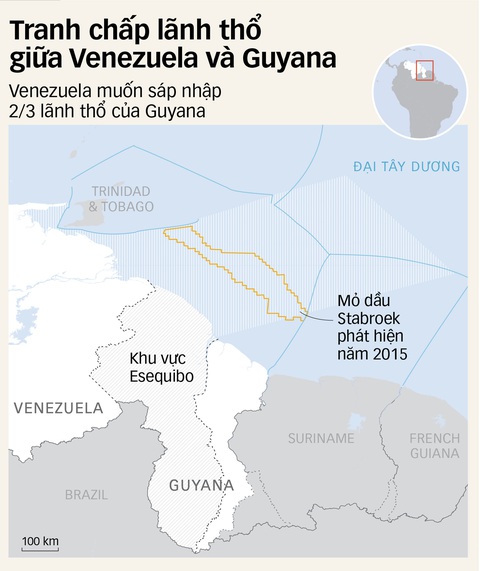Venezuela muốn lấy phần đất Guyana giàu dầu mỏ, Nam Mỹ ngửi thấy mùi chiến tranh- Ảnh 3. Nguồn: AFP