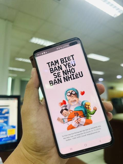 Baemin 'chia tay' thị trường Việt Nam, khách hàng nuối tiếc- Ảnh 1. Từ 0h ngày 8-12, ứng dụng giao đồ ăn Baemin đã chính thức ngừng hoạt động - Ảnh: CÔNG TRUNG