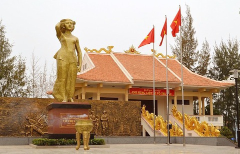 Đất Đỏ vươn mình nhờ nông thôn mới- Ảnh 5. Đền thờ nữ Anh hùng liệt sĩ Võ Thị Sáu