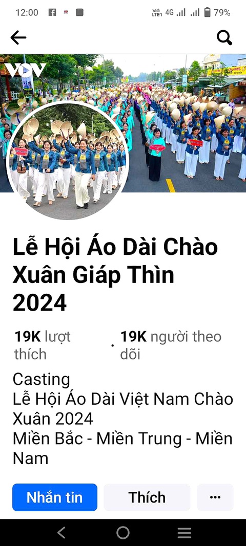 Nhiều thủ đoạn lừa đảo công nghệ cao bùng nổ dịp cuối năm- Ảnh 2. Fanpage giả mạo lễ hội áo dài