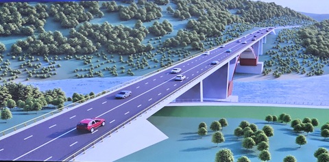 Đề xuất làm cao tốc Nha Trang - Đà Lạt, từ TP biển lên TP hoa chỉ tốn 1 giờ- Ảnh 3. Công trình cầu dự án cao tốc Nha Trang - Đà Lạt - Ảnh: MINH CHIẾN