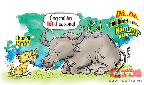 Ông chủ ăn Tết xong chưa? - Ảnh 1. Ông chủ ăn Tết xong chưa? - Ảnh 1.