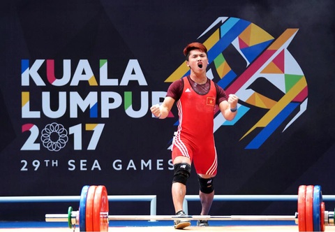 Lực sĩ Trịnh Văn Vinh: Tôi mơ giành huy chương Olympic- Ảnh 4. Trịnh Văn Vinh tham dự SEA Games 29 tại Malaysia - Ảnh: HUY ĐĂNG
