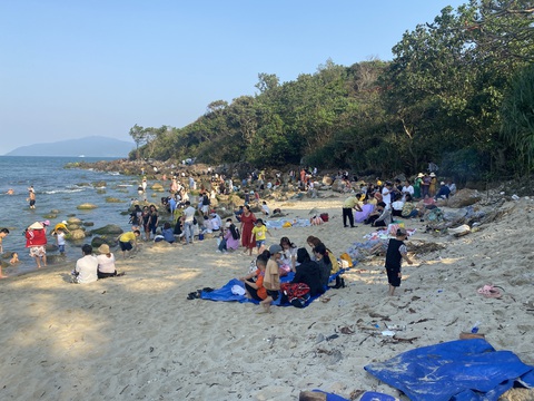 Bãi rêu lung linh ở Đà Nẵng biến thành bãi rác - Ảnh 4. Bãi rêu lung linh ở Đà Nẵng biến thành bãi rác - Ảnh 4.