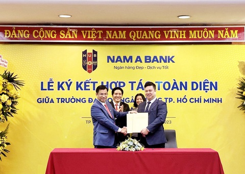 Nam A Bank hợp tác toàn diện cùng ĐH Ngân hàng TP.HCM - Ảnh 1. Nam A Bank và ĐH Ngân hàng tiếp tục hợp tác toàn diện - Ảnh: Nam A Bank