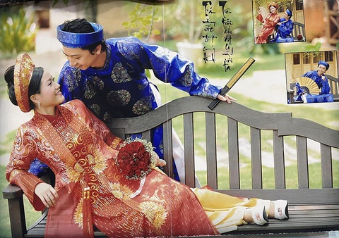 Ảnh cưới ‘độc lạ’ của Hứa Minh Đạt - Lâm Vỹ Dạ gây sốt - Ảnh 4. Ảnh cưới ‘độc lạ’ của Hứa Minh Đạt - Lâm Vỹ Dạ gây sốt - Ảnh 4.