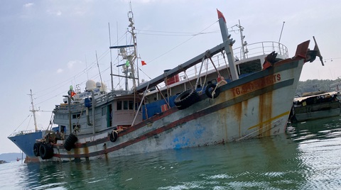 Cảnh sát biển bắt nhiều tàu cá chở dầu không giấy tờ - Ảnh 2. Cảnh sát biển bắt nhiều tàu cá chở dầu không giấy tờ - Ảnh 2.