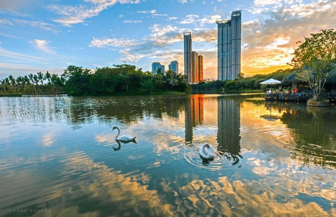 Ecopark đạt giải thưởng khu đô thị bền vững xuất sắc nhất châu Á - Ảnh 2. Ecopark tôn trọng tự nhiên, các điều kiện sinh thái bản địa