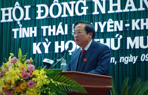 Khiển trách nguyên phó chủ tịch thường trực HĐND Thái Nguyên Nguyễn Khắc Lâm - Ảnh 1. Khiển trách nguyên phó chủ tịch thường trực HĐND Thái Nguyên Nguyễn Khắc Lâm - Ảnh 1.