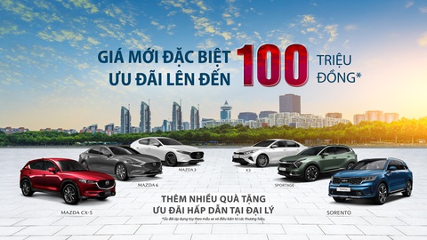 THACO AUTO công bố giá bán mới, tăng ưu đãi cho các dòng xe Kia và Mazda - Ảnh 1. THACO AUTO công bố giá bán mới, tăng ưu đãi cho các dòng xe Kia và Mazda - Ảnh 1.