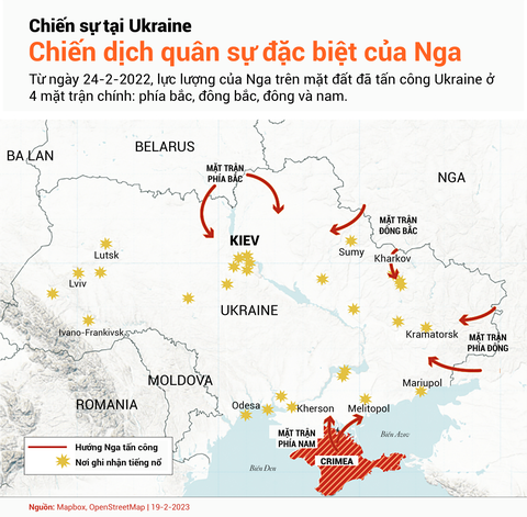 Một năm chiến sự Ukraine, chưa thấy lối thoát - Ảnh 2. Một năm chiến sự Ukraine, chưa thấy lối thoát - Ảnh 2.