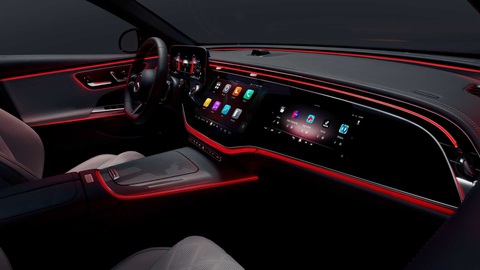 Nội thất Mercedes-Benz E-Class thế hệ mới lộ diện: 3 màn hình to, sẵn TikTok - Ảnh 11. Nội thất Mercedes-Benz E-Class thế hệ mới lộ diện: 3 màn hình to, sẵn TikTok - Ảnh 11.