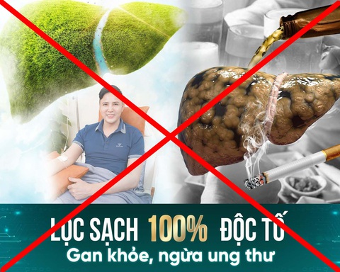 Cẩn trọng với truyền dịch thải độc gan - Ảnh 1. Nhiều người đã đi truyền thải độc từ những quảng cáo này - Ảnh: D.LIỄU chụp màn hình