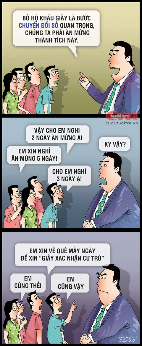 Cách người dân ăn mừng bỏ sổ hộ khẩu giấy - Ảnh 1. Cách người dân ăn mừng bỏ sổ hộ khẩu giấy - Ảnh 1.