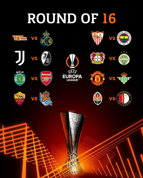 Bốc thăm vòng 16 đội Europa League: Man United gặp Betis - Ảnh 2. Bốc thăm vòng 16 đội Europa League: Man United gặp Betis - Ảnh 2.