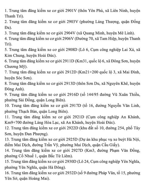 Tin tức sáng 27-2: Hà Nội chỉ còn 16/31 trung tâm đăng kiểm hoạt động - Ảnh 2. Tin tức sáng 27-2: Hà Nội chỉ còn 16/31 trung tâm đăng kiểm hoạt động - Ảnh 2.