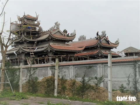 Tạm đình chỉ thi công khu lăng mộ khủng tại Hà Tĩnh - Ảnh 1. Tạm đình chỉ thi công khu lăng mộ khủng tại Hà Tĩnh - Ảnh 1.
