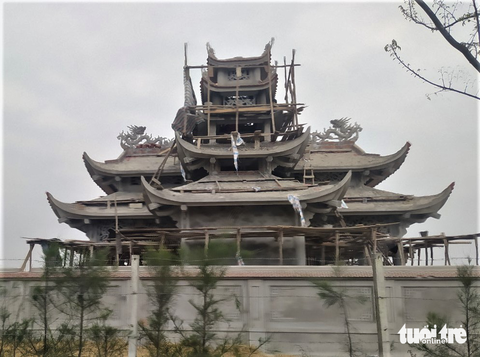Tạm đình chỉ thi công khu lăng mộ khủng tại Hà Tĩnh - Ảnh 2. Tạm đình chỉ thi công khu lăng mộ khủng tại Hà Tĩnh - Ảnh 2.